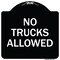 Signmission Parking Lot No Trucks Allowed Heavy-Gauge Aluminum Architectural Sign, 18" x 18", BW-1818-23419 A-DES-BW-1818-23419 - alternate 1